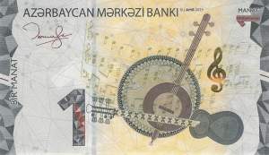 Aserbaidschan p.38b 1 Manat 2023